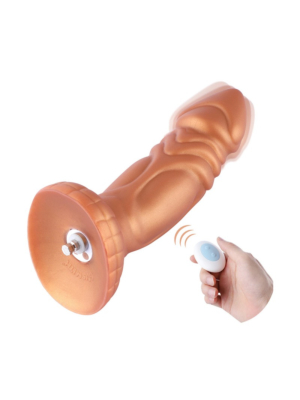 Hismith 8.25’’ Vibrating Dildo with 3 Speeds + 4 Modes with KlicLok System - Slightly Curved Silicone Dong
