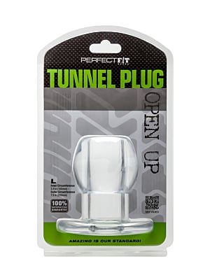 Perfect Fit Brand Tunnel Anal Plug Large Clear