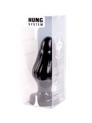 Πρωκτικό Ομοίωμα Hung System Corny Butt Plug 22.5 cm - Μαύρο
