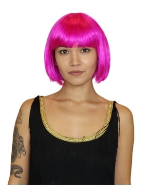 Περούκα Wig short hair Fuchsia μετρίου μεγέθους