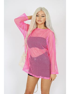 Pink Mesh Top by [Brand Name] 