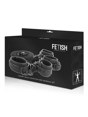FETISH SUBMISSIVE CUFF AND TETHER SET