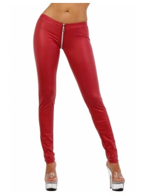 Red Slim fit trouser