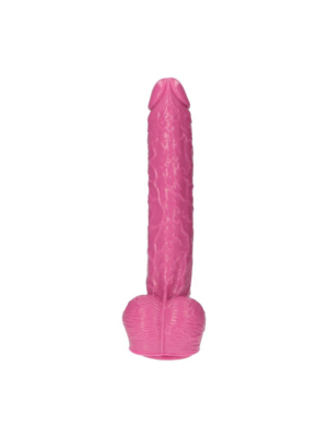 Μεγάλο Ομοίωμα Πέους Italian Cock με Όρχεις 40 cm (Ροζ) - Toyz4lovers - Φλέβες - Αδιάβροχο