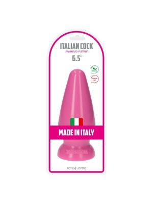 Κλασική Πρωκτική Σφήνα Italian Cock Butt Plug 16,5cm (Pink) - Toyz4lovers