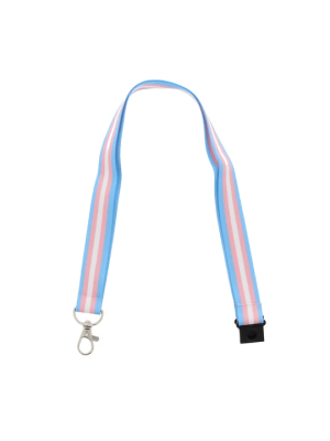 90cm Transgender Lanyards with Detachable Keyhook