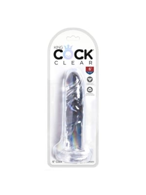 Ρεαλιστικό Ομοίωμα Πέους - King Cock Clear 6" Cock