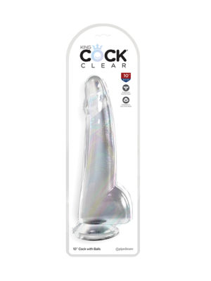 King Cock Clear 10" with Balls