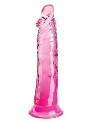 King Cock Clear 8" - Cock Pink