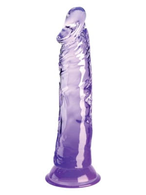 King Cock transparent dildo 8'' Purple