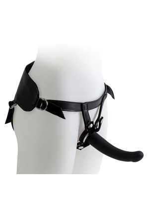 Kiotos Harness with Black Dildos - Sizes S/M/L
