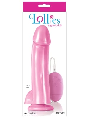 Ρεαλιστικός Δονητής Lollies Sugardaddy Vibrator 20 cm (Ροζ) - NS Novelties