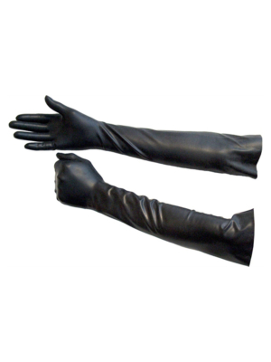 Mister B Rubber Gloves Elbow Length - Black