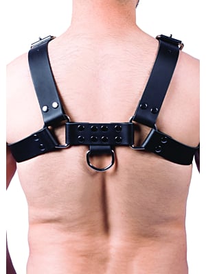 Leather Harness Buckle Black