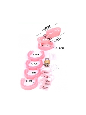 Locky Chastity Cage 8 x 3.3 cm Pink