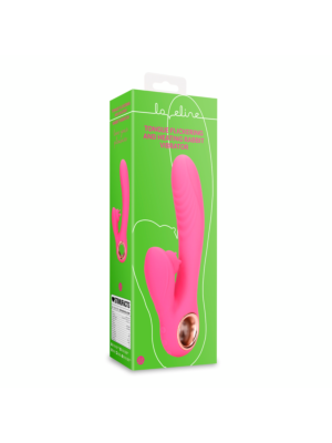 Tongue Flickering and Heating Rabbit Vibrator - Exuberant Pink