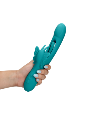 Flapping G-Spot Butterfly Vibrator - Peacock Blue