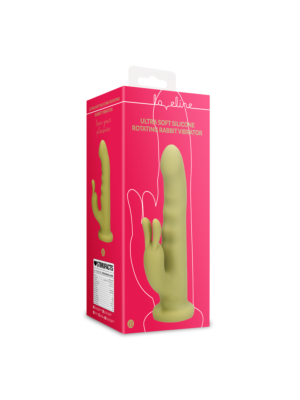 Ultra Soft Silicone Rotating Rabbit Vibrator - Spring Sage