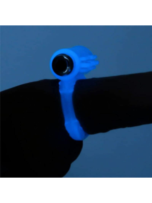 Lovetoy Lumino Play Vibrating Penis Ring Blue 
