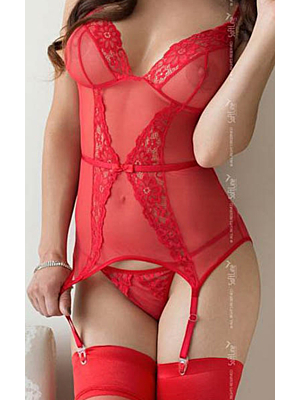 Diora Basque with String red