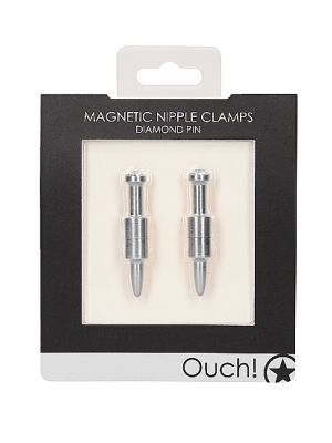 Μαγνητικά Κλιπσάκια Θηλών Nipple Clamps Diamond Pin