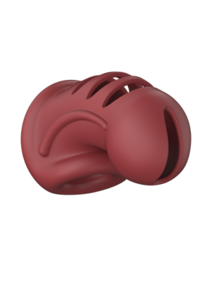 ManCage Model 27 - Ultra Soft Silicone Chastity Cage - Red