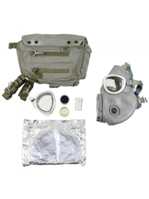 MP4 gas mask with bag