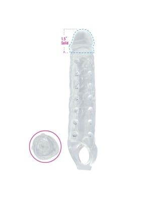 Προέκταση Πέους Timeless Mighty Tusk Penis Sleeve (Διάφανη) - Toyz4lovers - 28 cm
