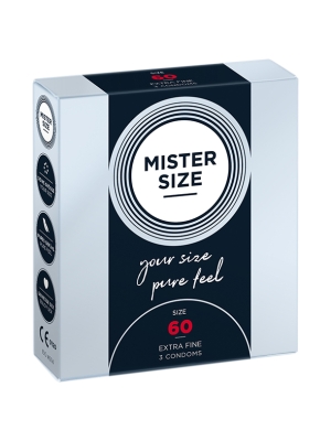 Mister Size - Pure Feel - 60 mm - 3 pack
