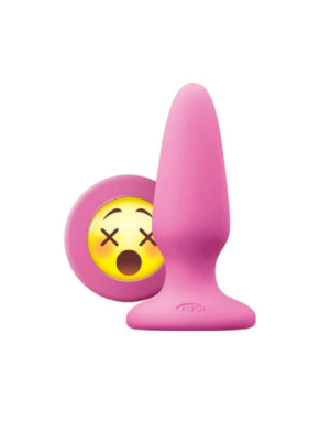 Πρωκτική Σφήνα Moji's WTF Butt Plug Ροζ M - NS Novelties - Σιλικόνη