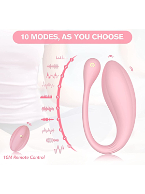 Mokko Toys Magnolia Vibrator Egg 10 Vibration Modes Liquid Silicone