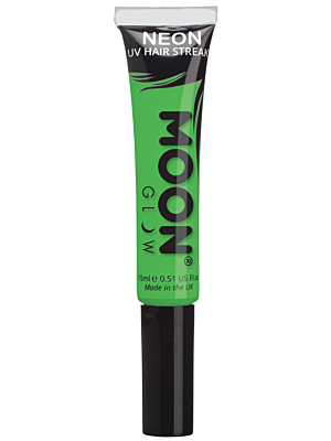 Intense Neon UV Hair Streaks - green