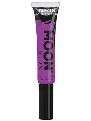 Intense Neon UV Hair Streaks - purple