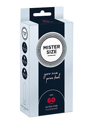 MISTER SIZE 60mm Condoms 10pcs