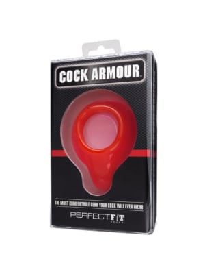 Δαχτυλίδι Πέους Perfect Fit Cock Armour - Κόκκινο