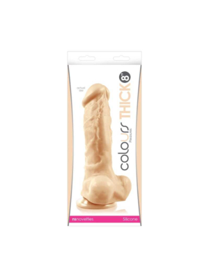 Pleasures Thick 20.3cm Dildo - Skin