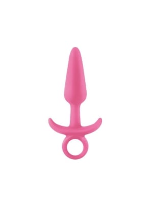 Φωσφοριζέ Πρωκτική Σφήνα Firefly Prince Small Butt Plug Ροζ - NS Novelties - Αδιάβροχη Σιλικόνη