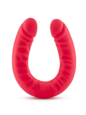 RUSE SILICONE DOUBLE HEADED DILDO RED