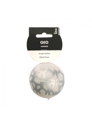 White masturbator ball-Linx Geo Stroker Ball