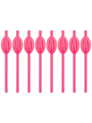 Σέξι Καλαμάκια The Original Pussy Straws (8 Pack) - Pipedream - Ροζ