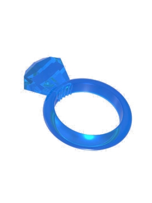 Δαχτυλίδι πέους σε σχήμα διαμάντι μπλε