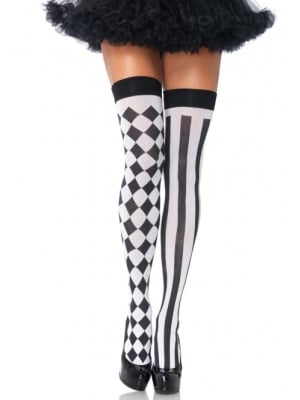 Harlequin Thigh Highs