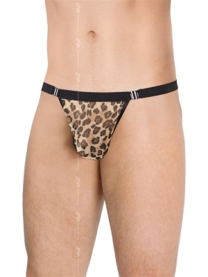 Mens Thong 4528 - Leopard - One Size