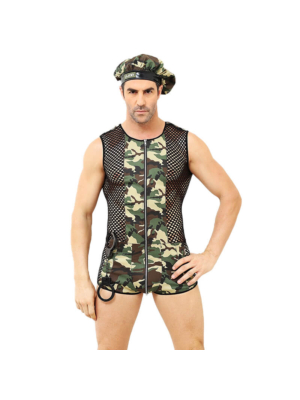 Military Instructor Camouflage Uniform 3 Pieces M / L