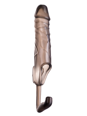 Προέκταση Πέους XLover Large Penis Sleeve με Πρωκτικό Στικ - SoftLine - Διάφανη