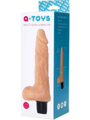 Ρεαλιστικός Δονητής με όρχεις A-TOYS, 19.8cm