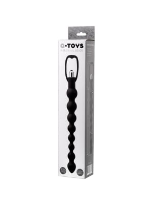 
A-TOYS, Anal Vibration Chain, Silicone, Black, 34 cm