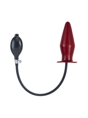 Inflatable Solid Butt Plug - Red XL