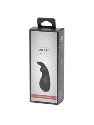 FIFTY SHADES OF GREY GREEDY GIRL RECHARGEABLE CLITORAL RABBIT VIBRATOR