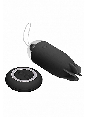 Noah - Dual Rechargeable Vibrating Remote Toy - Black
